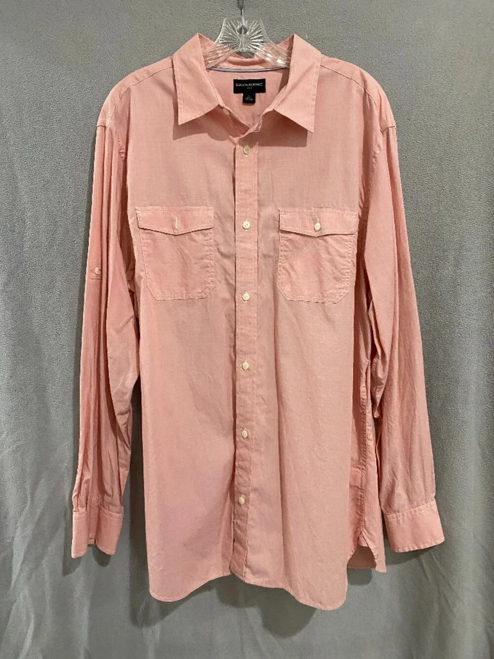 Banana Republic Men's XL Pink 100% Cotton Button-Up Shirt Long Sleeve Casual